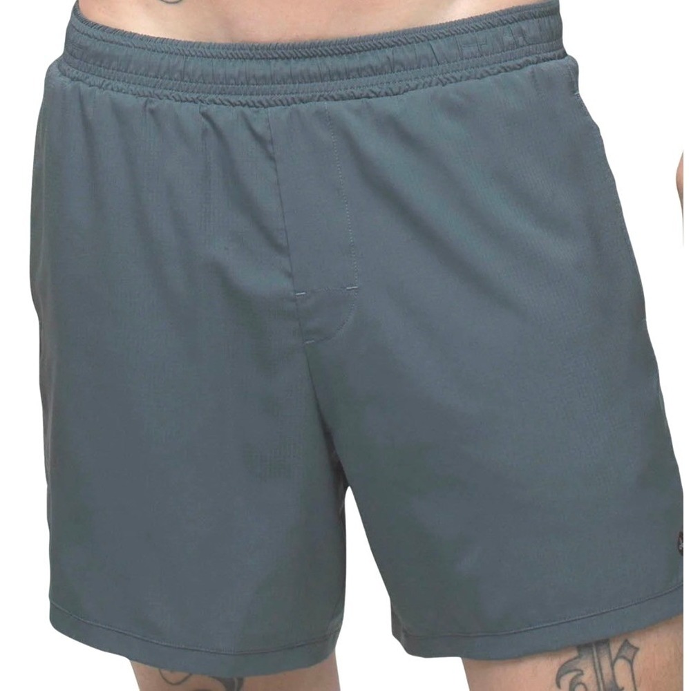 Prana NEW Peak to Pavement Lined Short Mens XXL‎ x6" Grey Blue Stretch Outdoors
